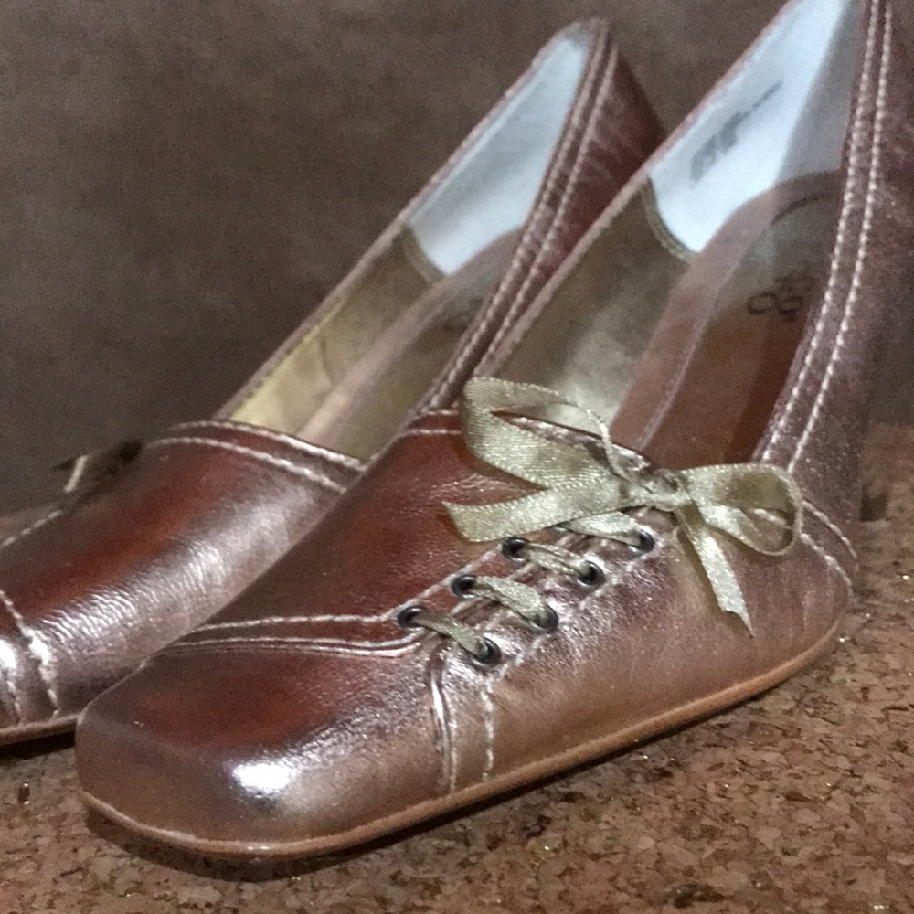 NWT copper square toe Franco Sarto heels